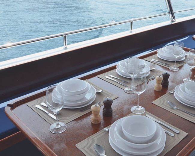 고급스러운 식사 공간