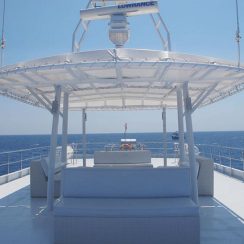 하얀 색깔의 선덱