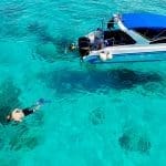 스피드보트에서 하는 스노클링