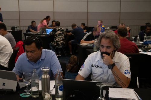 수업 받는 모습