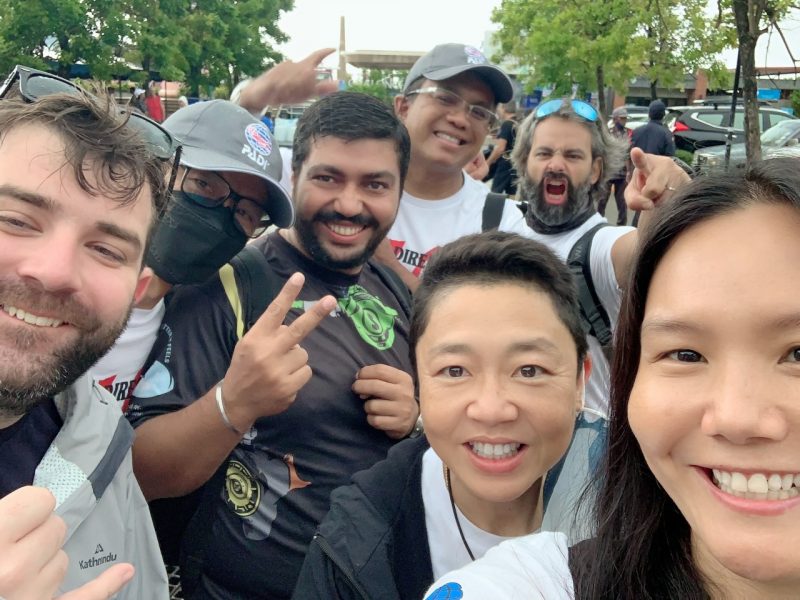 개방수역 나가기 위해 찰롱항구에서 단체샷